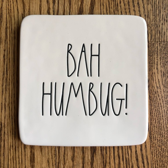 Rae Dunn Bah Humbug! Christmas Hot Plate Trivet - Picture 6 of 6